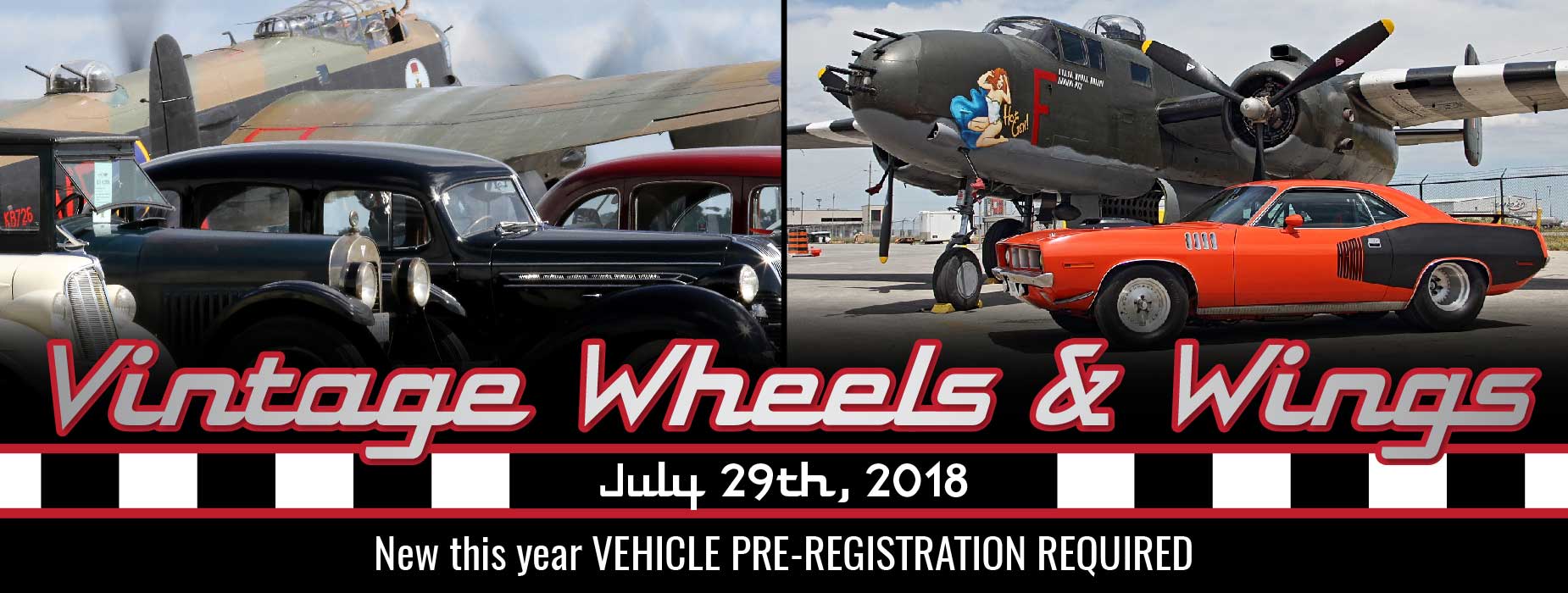 Vintage Wheels & Wings Banner Image for the Vintage Wheels & Wings event