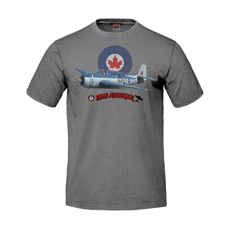 Product Photo of Avenger 2026 Grey T - Grumman Avenger AS 3 '324' T-Shirt Grey