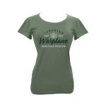 Photo of CWHM LDS branded TShirt Mil Green - Canadian Warplane Heritage Ladies Scoop Neck T-Shirt