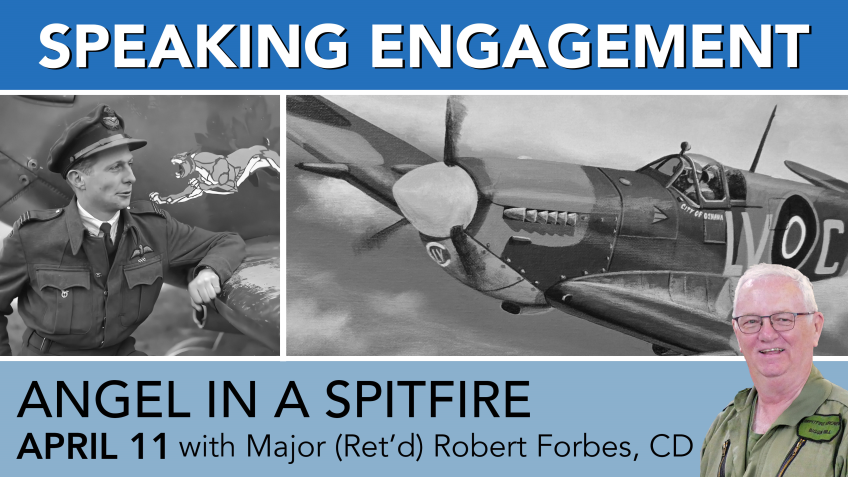 Poster for Speaking Engagement – Angel in a Spitfire event