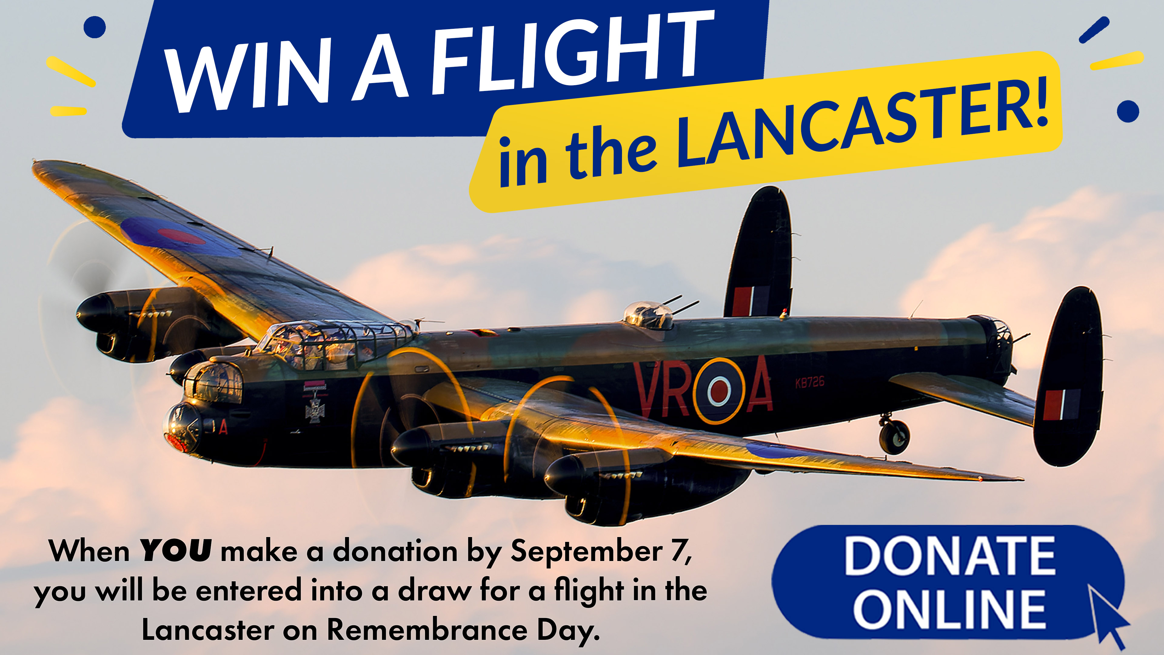 Poster for - Win a Flight in the Lancaster!