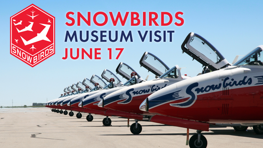 Poster for RCAF Snowbirds Museum Visit event