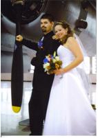Wedding day at Canadian Warplane Heritage Museum